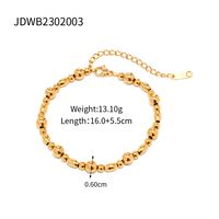 Wholesale Casual Classic Style Geometric Stainless Steel Plating 18k Gold Plated Rings Earrings Necklace sku image 8
