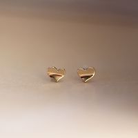 1 Pair Simple Style Heart Shape Sterling Silver Plating Ear Studs main image 5