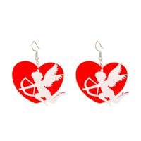 Casual Modern Style Heart Shape Key Alloy Metal Copper Asymmetrical Pearl Plating 18k Gold Plated Gold Plated Silver Plated Women's Drop Earrings sku image 26