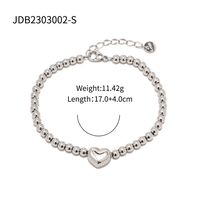 Estilo Clásico Forma De Corazón Acero Inoxidable Enchapado Chapado En Oro Pulsera sku image 2