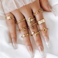 Retro Punk Animal Devil's Eye Heart Shape Alloy Plating Hollow Out Inlay Artificial Gemstones Artificial Diamond Opal Gold Plated Silver Plated Women's Open Ring Rings sku image 5