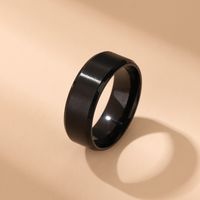 Simple Style Solid Color Stainless Steel Polishing Rings main image 3