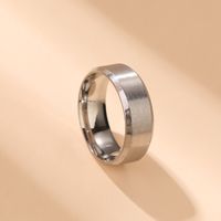 Simple Style Solid Color Stainless Steel Polishing Rings main image 1