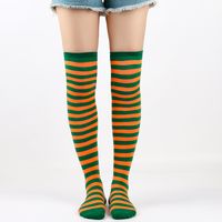 Women's Preppy Style Stripe Polyester Jacquard Socks Over The Knee Socks sku image 46