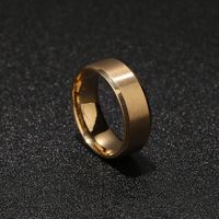 Simple Style Solid Color Stainless Steel Polishing Rings main image 5