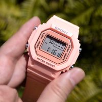 Sports Solid Color Buckle Electronic Kids Watches sku image 5