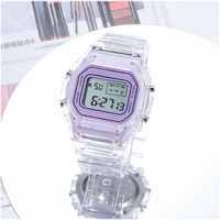 Casual Solid Color Hook Electronic Kids Watches sku image 1