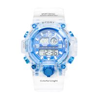 Sports Solid Color Buckle Electronic Kids Watches sku image 1