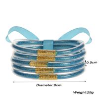 Casual Solid Color Silica Gel Handmade Women's Bracelets main image 4