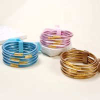 Casual Solid Color Silica Gel Handmade Women's Bracelets main image 6