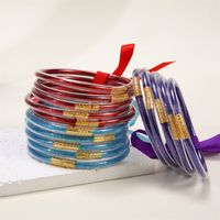 Casual Solid Color Silica Gel Handmade Women's Bracelets main image 5