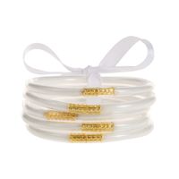 Casual Solid Color Silica Gel Handmade Women's Bracelets sku image 14