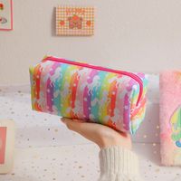 Unicorn Einhorn Cartoon Feder Mäppchen Kinder Regenbogen Farbe Große Kapazität Schreibwaren Aufbewahrung Tasche Mädchen Kosmetik Tasche main image 6