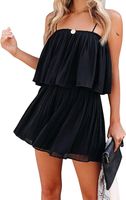Women's Street Casual Solid Color Knee Length Backless Rompers main image 4