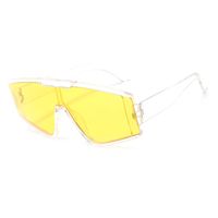 Hip-hop Punk Solid Color Ac Special-shaped Mirror Full Frame Sports Sunglasses sku image 3