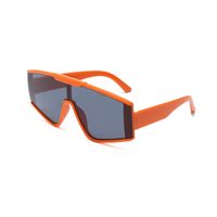 Hip-hop Punk Solid Color Ac Special-shaped Mirror Full Frame Sports Sunglasses sku image 2