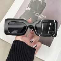 Hip-hop Simple Style Solid Color Pc Square Full Frame Men's Sunglasses main image 3