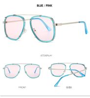 Estilo Simple Color Sólido Ordenador Personal Gafas De Sapo Fotograma Completo Gafas De Sol Hombre sku image 6