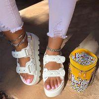 Women's Casual Solid Color Open Toe Beach Sandals main image 5