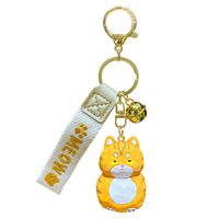 Cartoon Style Cute Cat Resin Metal Women's Bag Pendant Keychain main image 3