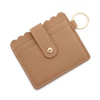 Retro Solid Color Pu Leather Unisex Bag Pendant Keychain sku image 28