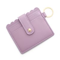 Retro Solid Color Pu Leather Unisex Bag Pendant Keychain sku image 25