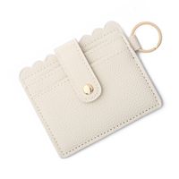 Retro Solid Color Pu Leather Unisex Bag Pendant Keychain sku image 20