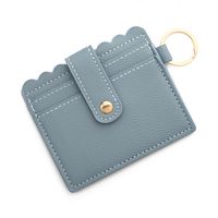 Retro Solid Color Pu Leather Unisex Bag Pendant Keychain sku image 26
