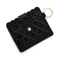 Women's Solid Color Lingge Leopard Pu Leather Zipper Coin Purses sku image 16