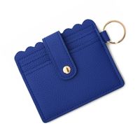 Retro Solid Color Pu Leather Unisex Bag Pendant Keychain sku image 23