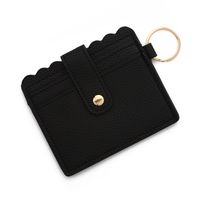 Retro Solid Color Pu Leather Unisex Bag Pendant Keychain sku image 1