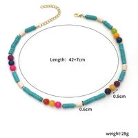 Ethnic Style Irregular Turquoise Beaded Women's Bracelets Necklace sku image 10