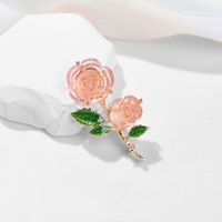 Sweet Flower Alloy Inlay Resin Women's Brooches main image 5