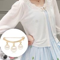 Elegant Geometric Alloy Inlay Artificial Pearls Women's Brooches main image 3