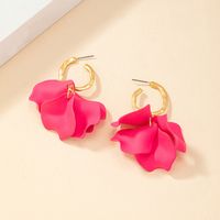 Elegant Petal Alloy Plating Women's Earrings main image 1