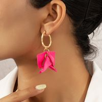 Elegant Petal Alloy Plating Women's Earrings main image 5