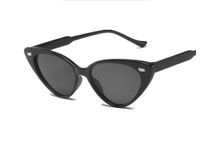 Casual Retro Solid Color Leopard Ac Cat Eye Full Frame Men's Sunglasses sku image 1