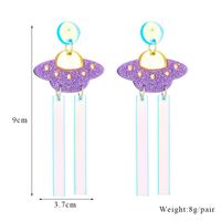 Cartoon Style Funny Novelty Ufo Arylic Women's Dangling Earrings main image 5