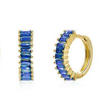 Simple Style Circle Brass Plating Inlay Zircon Earrings 1 Pair sku image 7
