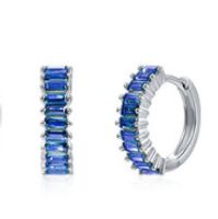 Simple Style Circle Brass Plating Inlay Zircon Earrings 1 Pair sku image 6