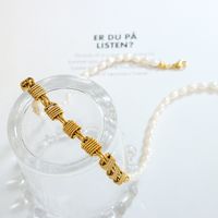 Elegant Barocker Stil Farbblock Süßwasserperle Kupfer Perlen Überzug 18 Karat Vergoldet Halskette main image 7