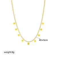 Elegant Lady Star Titanium Steel Inlay Rhinestones Bracelets Necklace main image 5