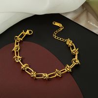 304 Stainless Steel 18K Gold Plated Hip-Hop Plating Geometric Necklace sku image 2