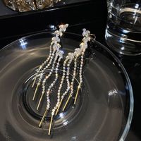 Lujoso Hoja Borla Aleación De Cobre Embutido Cristal Artificial Chapado En Oro De 14 Quilates. Mujeres Pendientes De Gota main image 3