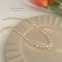 1 Piece Fashion Heart Shape Flower Imitation Pearl Plating Women's Necklace sku image 15