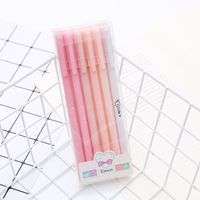 Boxed Morandi Color Pen Gel Pen 6's Set Student Stationery Exam Ball Pen Office Supplies Black Signature Pen sku image 2