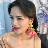 Elegant Ethnic Style Classic Style Bow Knot Cloth Women's Drop Earrings main image 5