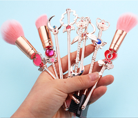 Simple Style Artificial Fiber Metal Metal Handle Makeup Tool Sets 1 Set main image 1