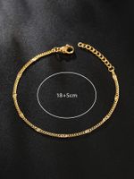 Casual Beach Simple Style Solid Color Stainless Steel 18K Gold Plated Bracelets In Bulk main image 2