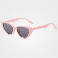 Ins Style Streetwear Solid Color Ac Cat Eye Full Frame Women's Sunglasses main image 5